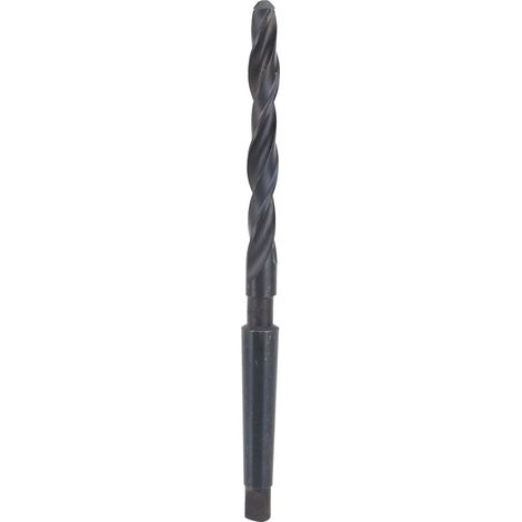 Foret hélicoïdal à queue conique en acier rapide avec revêtement noir, 11 mm