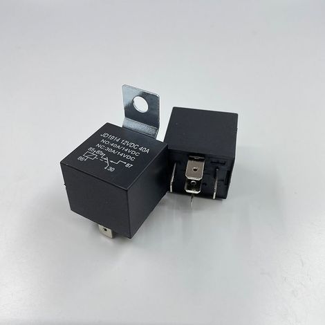 Relais 40A 12V 5 broches à dos en fer, pièces automobiles, support de relais automobile, relais à verrouillage à bobine unique 12V 5 broches, relais 40A 12V 5 broches à dos en fer, pièces automobiles. (1/4)