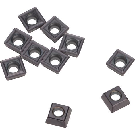 Schachtel mit 10 SPMG060204-DG beschichteten Hartmetall-Wendeschneidplatten für CNC-Fräsen und -Drehen, indexierbare Schneidwerkzeuge, Präzision und Langlebigkeit. (1/5)