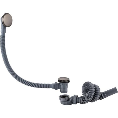 FugaFlow Eccelente Sobrado Combinaison vidage baignoire avec bonde clic clac Gunmetal poli (1/4)