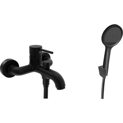 kielle Oudee - Miscelatore per vasca con accessori EcoSpare, nero opaco 10302SN44 (1/5)