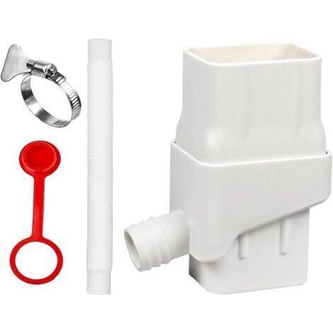 Recuperateur d Eau de Pluie, Collecteur Eau de Pluie Récupérateur Eau de Pluie,Raccord Récupérateur Eau de Pluie,Kit Recuperation Eau de Pluie Blanche (1/4)