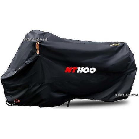 (Taille L pour 180 cm) Housse de moto imperméable et résistante à la poussière, aux UV et à la pluie pour HONDA NT1100 NT 1100 2022-2023, toutes saisons. (1/5)