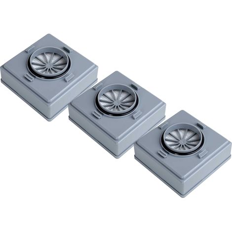 vhbw 3x filtre remplacement pour Nilfisk 70199000, 1471104500 pour aspirateur - filtre HEPA gris (1/5)