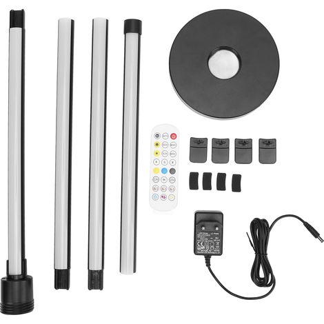 Lampadaire d'angle LED RGB intelligent avec télécommande et application, synchronisation musicale, 16 millions de couleurs, minuterie (1/5)