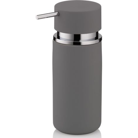 Distributeur de Savon 300 ML, Distributeur de Savon Gris Céramique, Surface antidérapante, Flacon Pompe, Distributeur de Liquide Vaisselle (1/5)