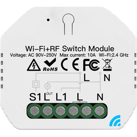 Module De Commutation Zigbee 3.0 - Compatible Hub Tuya Et Smartthings - 2 Voies - Pour Éclairage Intelligent - 220 V - 10 A - 2 Pièces (1/5)