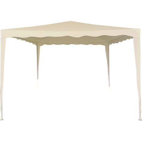 Cenador desmontable jardín 300x300x240 cm crema Aktive (1/5)