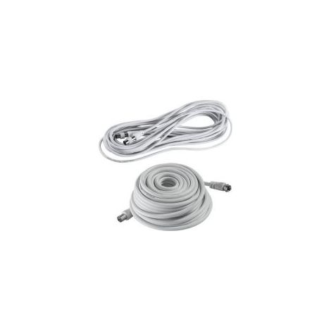 Câbles coaxiaux tv / sat / tnt Câble TV / SAT / TNT 10m Fiche coaxiale 9,52 mm mâle + fiche vissante type F
