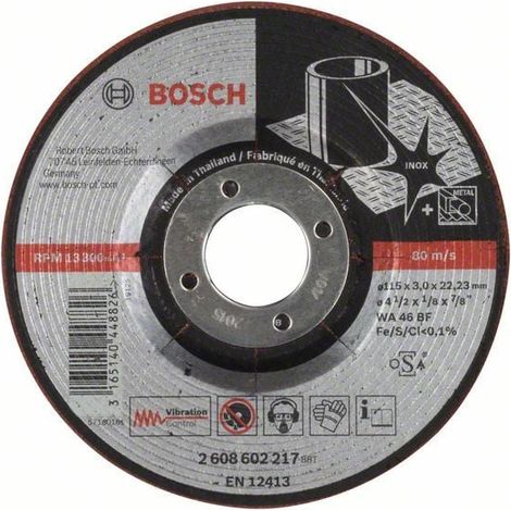 BOSCH 2.608.602.217 Metal disc 115mm x 3mm x 22.23mm
