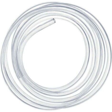 Tuyau flexible transparent 3 mètres – Diamètre intérieur 10mm – Diamètre extérieur 12mm – PVC résistant à l'abrasion et à la corrosion
