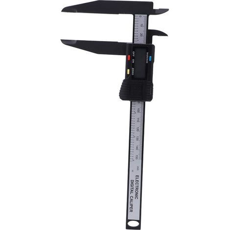 Pied à coulisse électronique numérique 150 mm / 300 mm, outil de mesure d'étriers avec outil de mesure à longue mâchoire, avec grand écran LCD, fonction d'arrêt automatique et pouces (1/4)