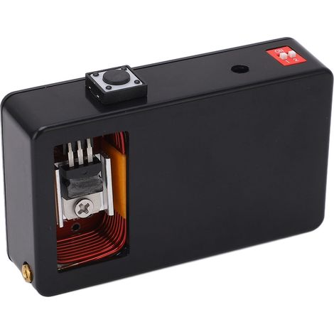 Transmetteur d'impulsions électromagnétiques 150MHz, fréquence ajustable, alimentation 100‑220V AC, prise européenne, couleur noire (1/5)