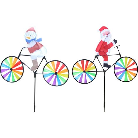 Weihnachtsdekoration 2 wasserdichte Windmühlen für den