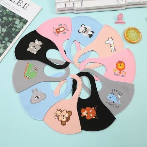 Masque pour enfants - Coloré - Réutilisable - Doux - Respirant - Style A 1pc-A