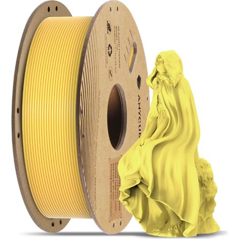 Anycubic Filament Mattes PLA Gelb 1kg (1/4)