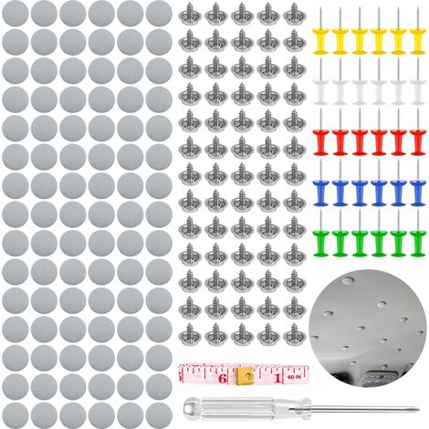 90 pièces Kit de réparation de toit de voiture, kit de réparation de toit de voiture, rivets de réparation de toit de voiture, rivets de réparation de toit de voiture, avec épingles à nourrice (1/5)