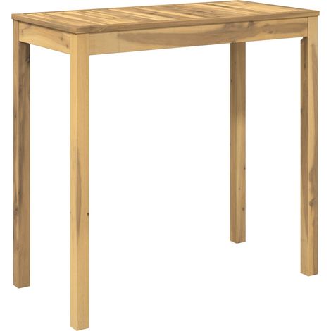 Garden Bar Table Whitewash 108.5 x 55 x 105 cm vidaXL