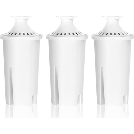 Lot de 3 filtres à eau certifiés NSF - Remplacement pour carafes et distributeurs Brita® Classic 35557, OB03, Mavea® 107007 et plus encore (1/5)