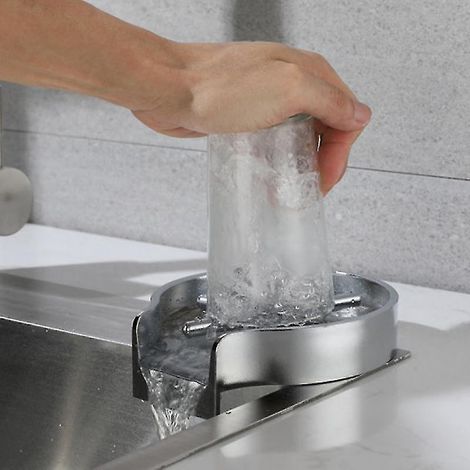 Lave-bouteilles en verre automatique, outil de lavage pour pichets à café, lave-verres noirs