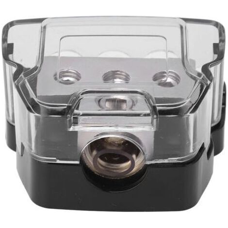 Bloc de distribution d'alimentation à 3 voies avec masse, répartiteur audio, entrée 0 AWG, 4 sorties, universel pour voiture (1/5)