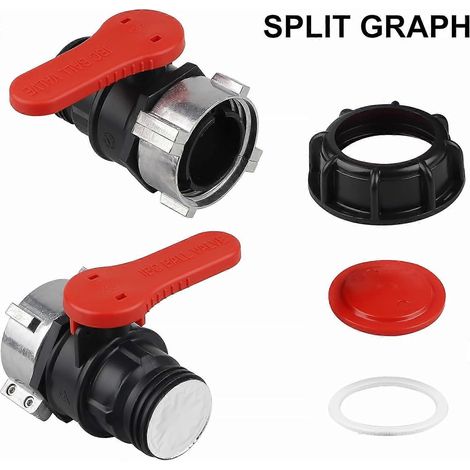 Adattatore per serbatoio IBC – valvola per serbatoio IBC DN50 (75 mm) (1/4)