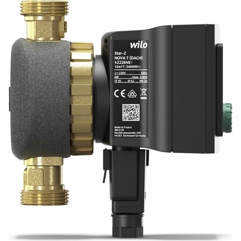 Bomba de agua potable Wilo Star-Z NOVA-T Rp 1/2 pulgada 138mm (1/2)