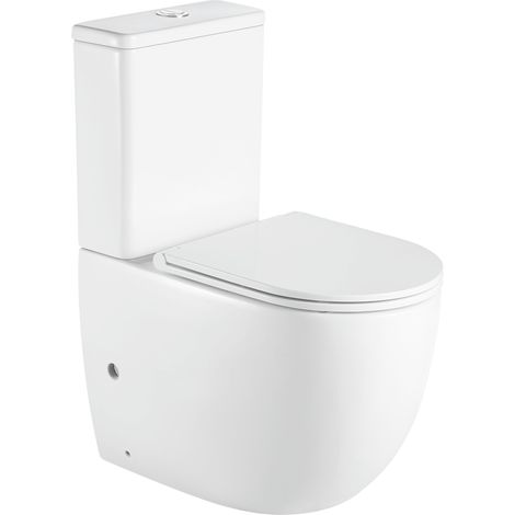 AQUORE 388666 GÉNOVA Pack Inodoro BTW Compacto Blanco Mate - ref: 388666