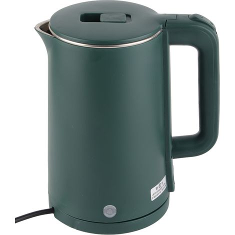 Bouilloire électrique 2,3 L en acier inoxydable à double paroi anti-calcaire avec arrêt automatique et prise CN. (1/5)