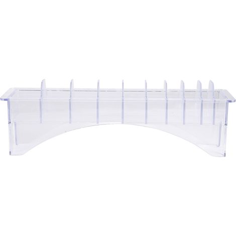 Boîtier de rangement pour peignes de tondeuse, étui organiseur à 10 emplacements, calibre de positionnement pour peigne de coupe de cheveux (1/5)