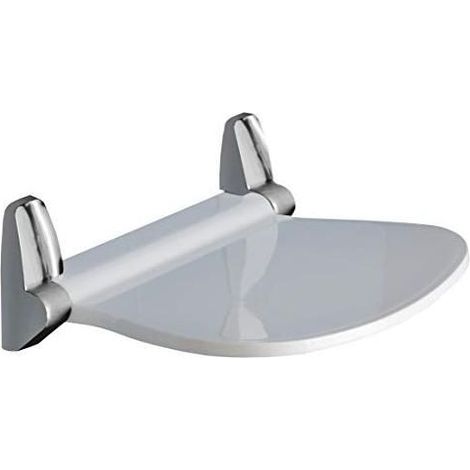 Siège de douche rabattable SOUND, 38x35,5cm, blanc