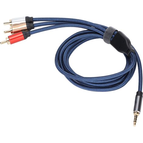 3,5-mm-Klinke-auf-Cinch-Stereo-Audiokabel, 1,8 m, für Lautsprecher, Fernseher, CD-/DVD-Player