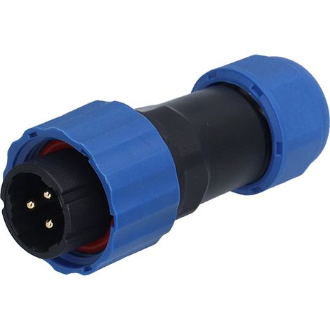 Connecteur étanche IP68 pour avion, prise à bride SP16 mâle et femelle, 3 conducteurs 380V 10A, raccord étanche à bride, paire de fiches industrielles. (1/5)