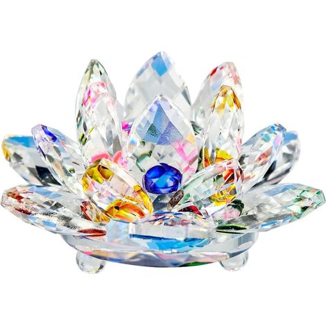 Kristallglas Lotusblume Deko-Objekt mit Feng Shui Symbolik für Zuhause (1/5)