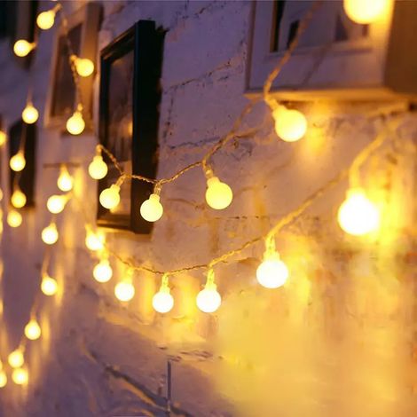 Eosnow Kugel USB-Lichterkette, Raumdekoration, Weihnachten, Urlaub, Party, Outdoor, Camping, dekorative Modellierung, Hängelampe
