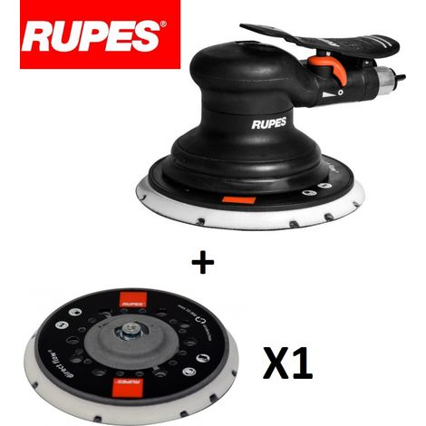 RUPES RH356T SKORPIO III LEVIGATRICE ROTORBITALE PNEUMATICA ARIA + 1 PLATORELLO (1/3)