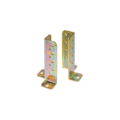 SUPPORTO A PAVIMENTO UNIVERSALE PER TRAVE ART.803- - mm.50x50x167 - spessore mm.3 - 2 pezzi ALDEGHI