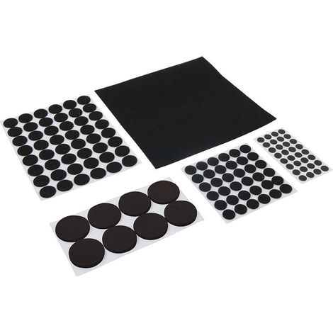 Lot de 125 patins de protection Noir (1/2)