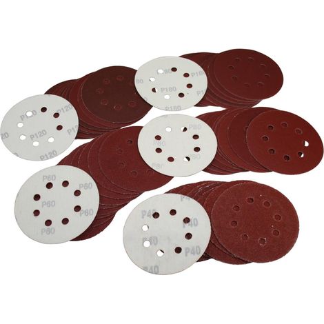 50 Klett Schleifscheiben 125mm Schleifpapier Sortiment (1/2)