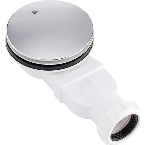 Bonde de douche ultra-mince pour receveurs de douche - Dimensions : 225 x 115 x 55 mm - Argent - Kit de bonde de douche - Hauteur d'installation : 40 mm (1/5)