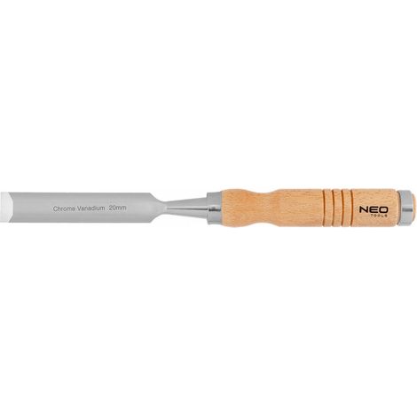 Scalpello da 20 mm, acciaio al cromo-rame, manico in legno (1/5)