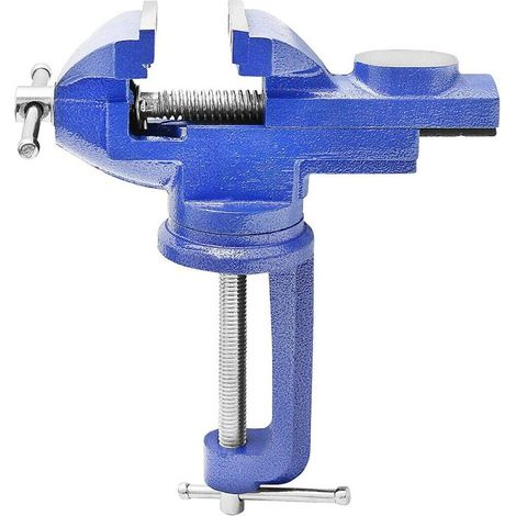 Etau De Banc - Fonte Grise - Base Pivotante - Ouverture Max 65 Mm - Pour Atelier Et Bureau - 1 Piece (1/5)