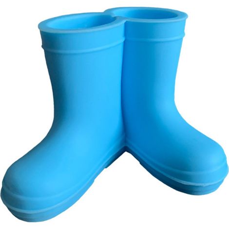 Support Pour Brosse À Dents - Forme Botte De Pluie En Silicone - Pour Salle De Bains Et Voyage - 2 Emplacements - 1 Pièce (1/5)