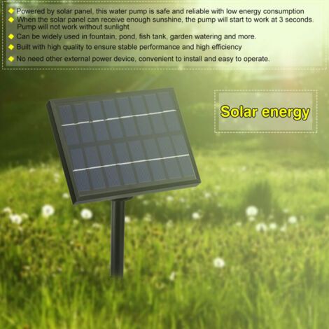 Solarpanel-betriebene Wasserbrunnen-Wasserpumpe für Aquarium-Teich-Pool-Hausgarten-Bewässerungsset FLITI