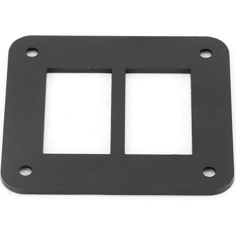 Support de Panneau D'interrupteur à Bascule Durable en Aluminium Noir, pour Plaque de Montage de Bateau de Remorque de Voiture (1/4)