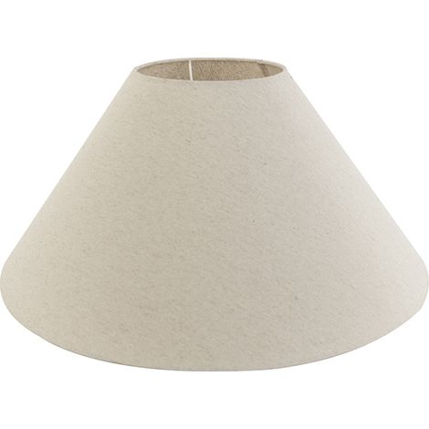 Fabric Lampshade Beige Round Sloping 55/19/26