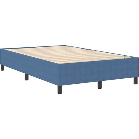 Lit double,Lit adulte,Lit à ressort Bleu 120x200 cm en tissu velours côtelé CFW7428427 (1/5)