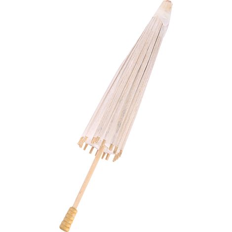 Parapluie décoratif en papier blanc, accessoire photo pour école (30 cm) (1/5)