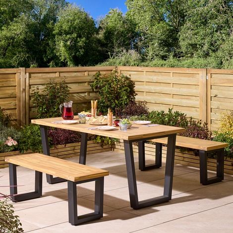 Rowlinson Stockholm 4 Seat Dining Set (1/5)