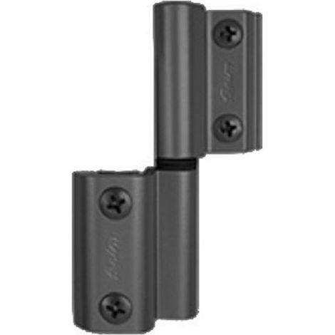 Paumelle BLITZ FAPIM 973037 Ø12,5 mm noire pour fenêtres à la française